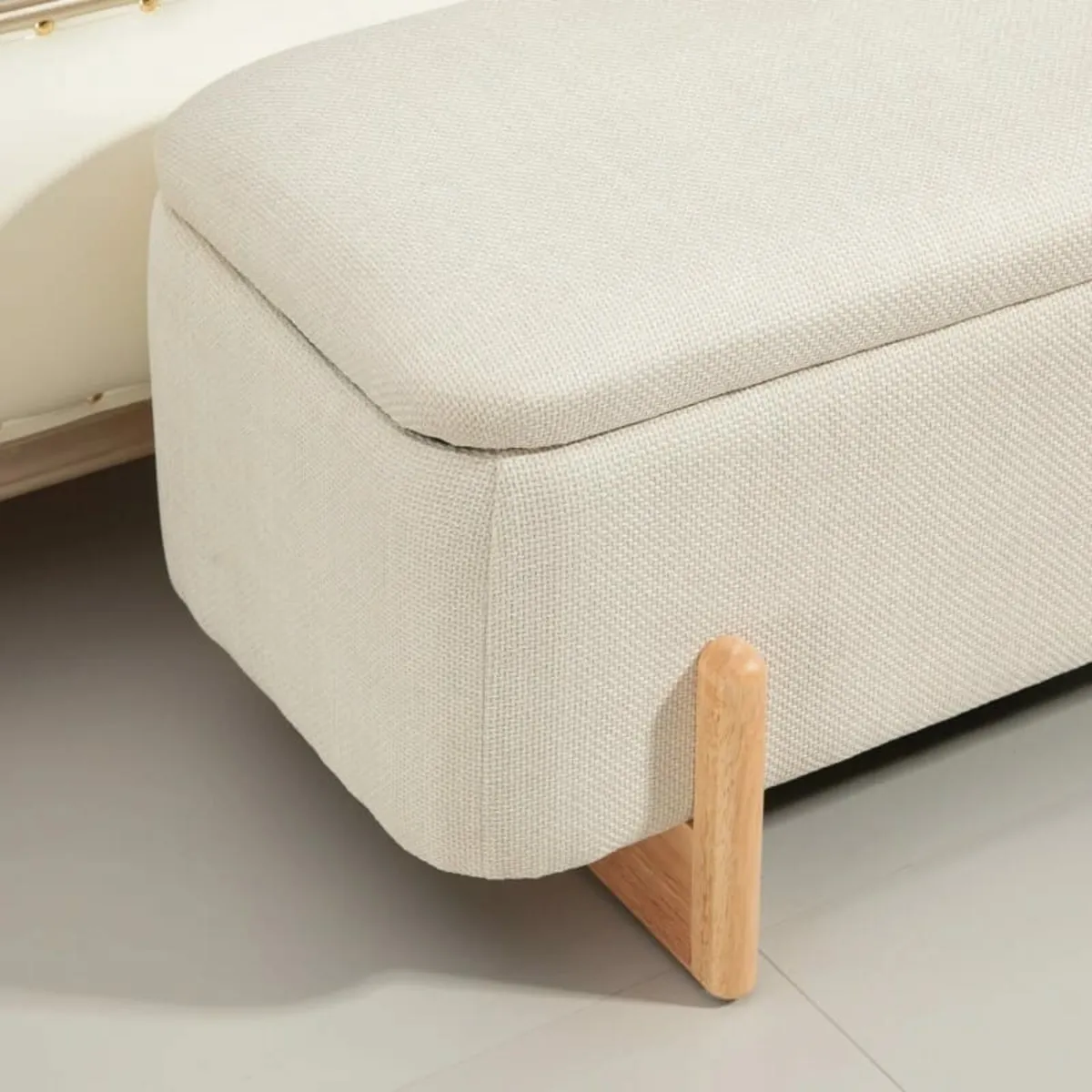 Storage stool with storage, Bench with foam paddin - Image 4