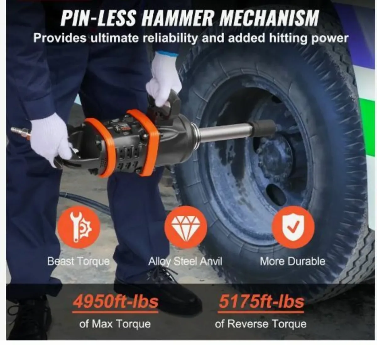 2.5 cm Air Impact Wrench - Image 3