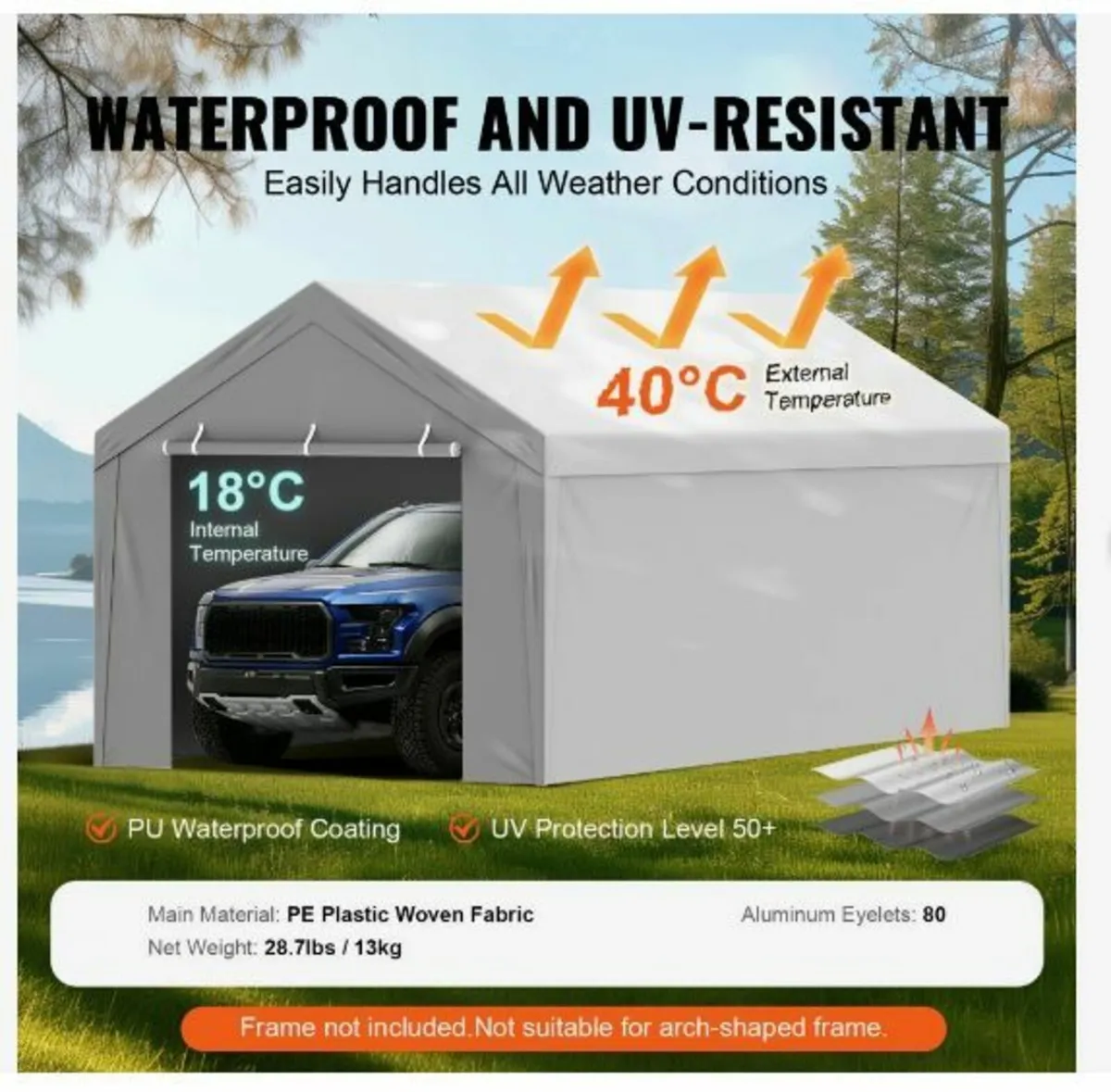 Carport Replacement Canopy Cover - Image 2