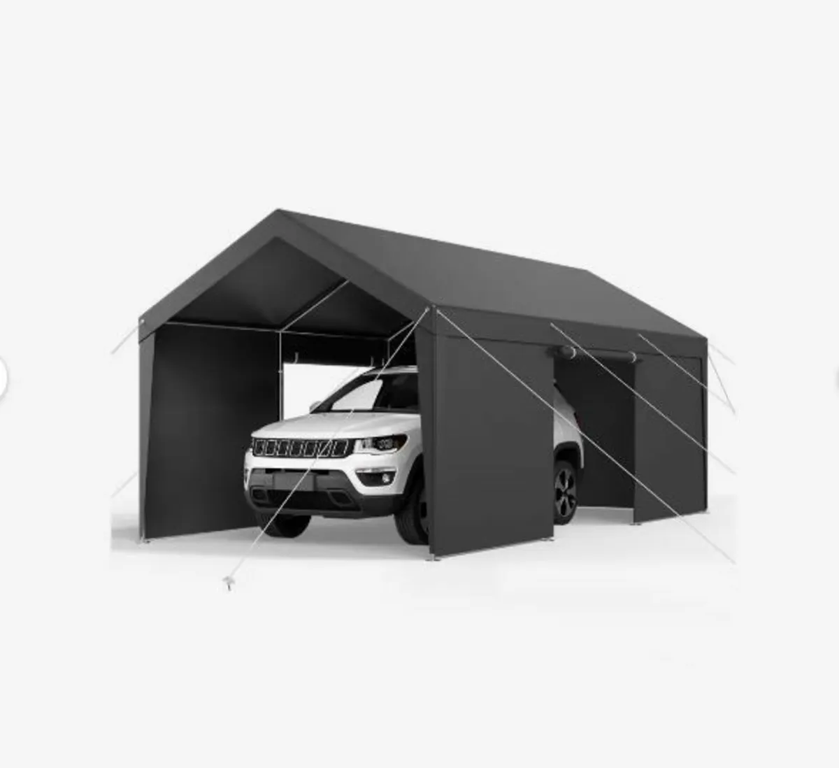 Carport, 10 x 20 FT Outdoor Car Canopy - Image 1