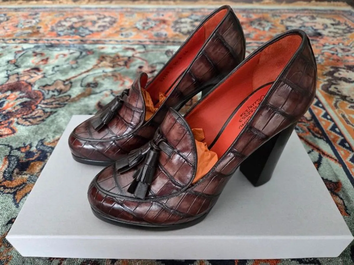 Santoni Crocodile leather shoes - Image 2