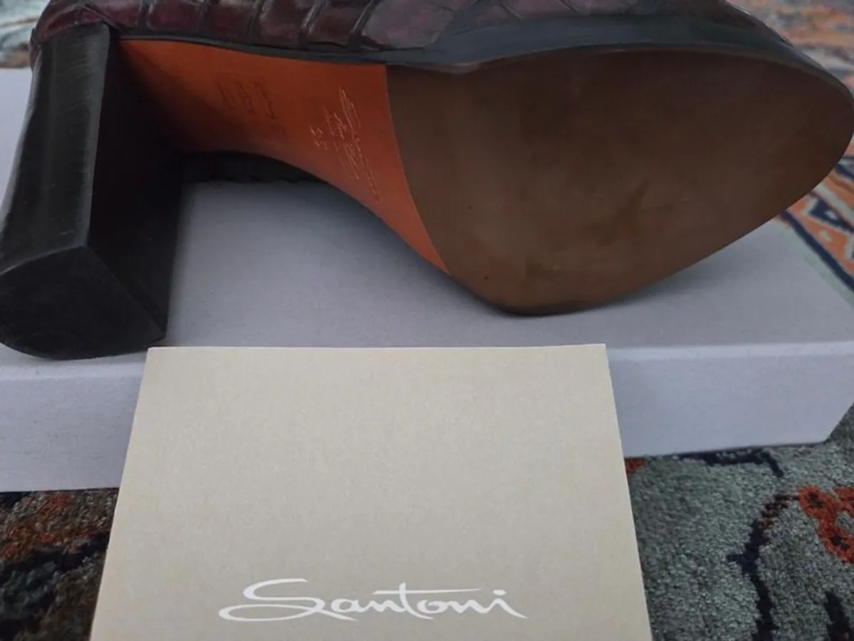Santoni Crocodile leather shoes - Image 4