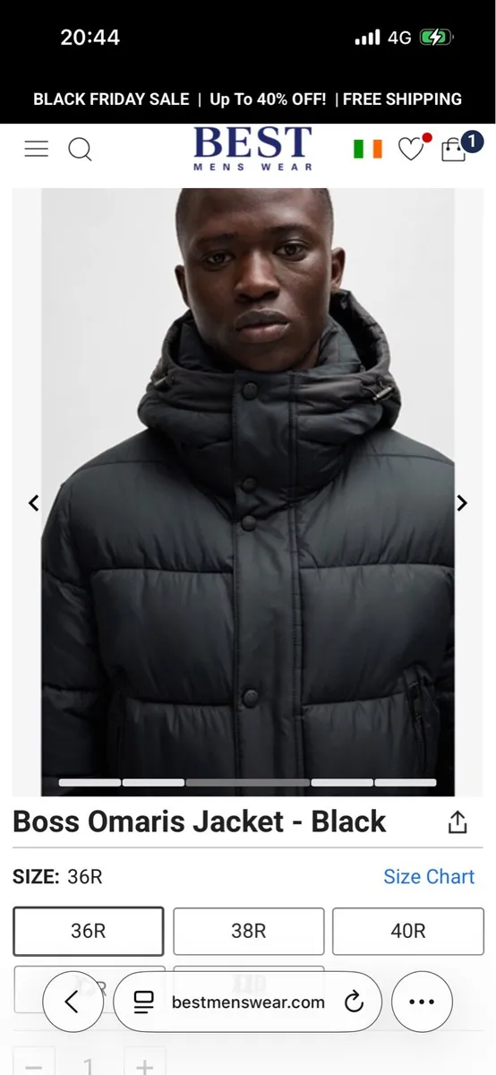 Boss Omaris Jacket - Black - Image 4