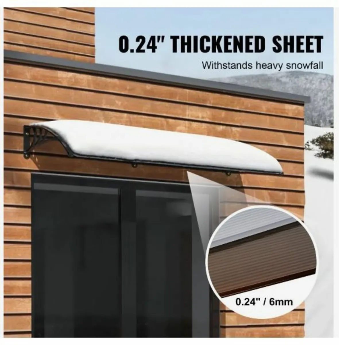 Window Door Awning Canopy 40" x 120 - Image 4