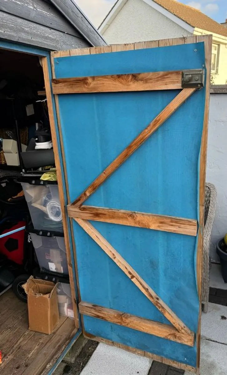 Barrel-Board Garden Shed - Image 2