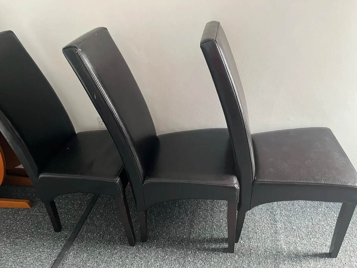 Kitchen chairs x 4 - Image 2