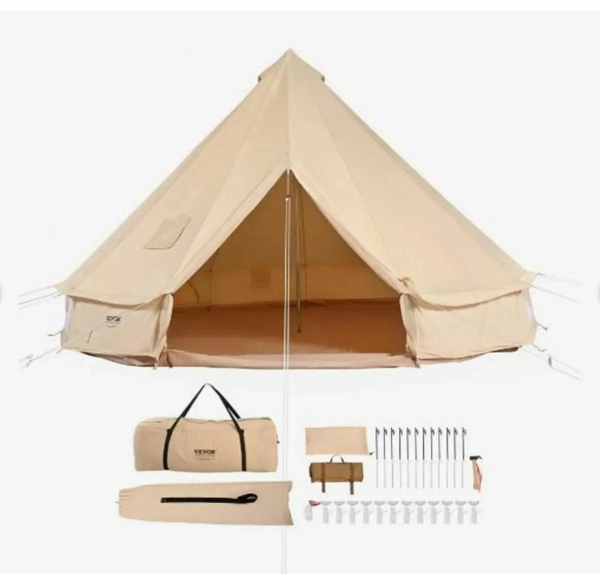 Canvas Bell Tent, 4 Seasons 5 m/16.4 ft - Image 1