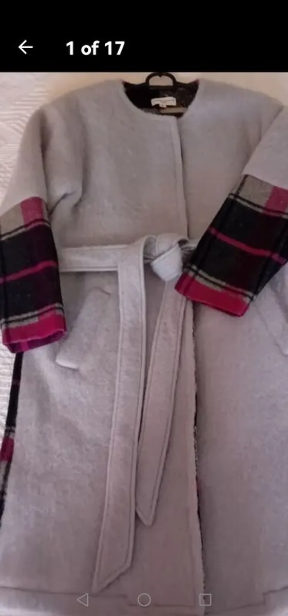 Almost Famous Blue wool coat UK 8-10 - Image 1