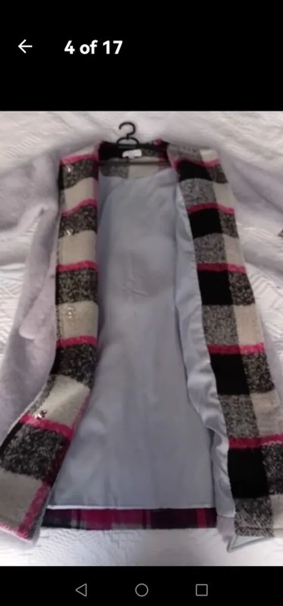 Almost Famous Blue wool coat UK 8-10 - Image 3