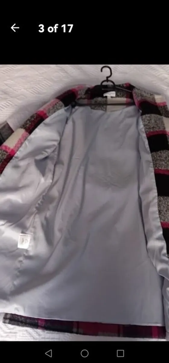 Almost Famous Blue wool coat UK 8-10 - Image 4