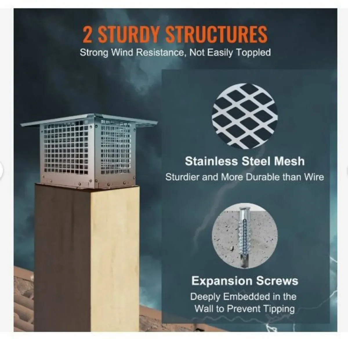 Chimney Cap 330.2 x 228.6mm - Image 4