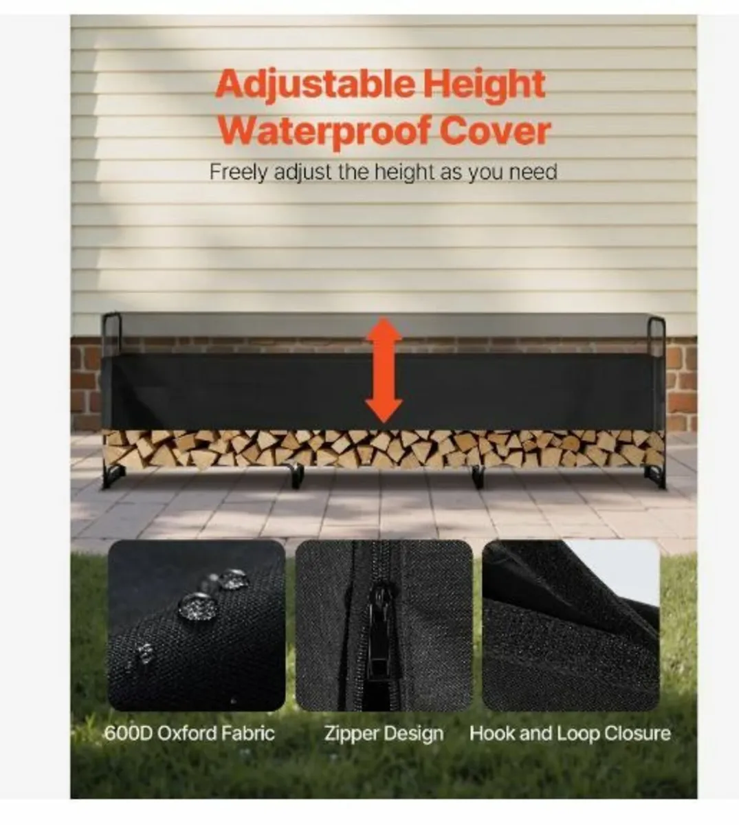 3.9m Outdoor Firewood Rack - Image 2