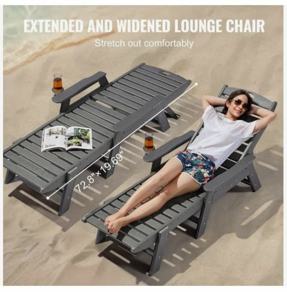 Chaise Lounge Chair, 181 kg Weight Capacity - Image 4