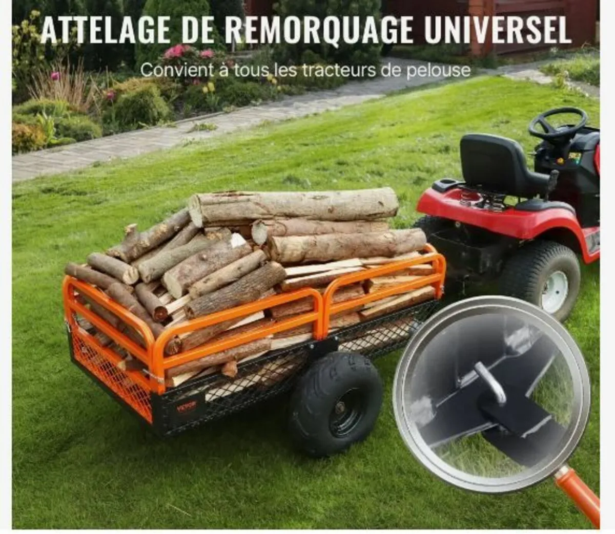 Heavy Duty Steel ATV Dump Trailer - Image 2