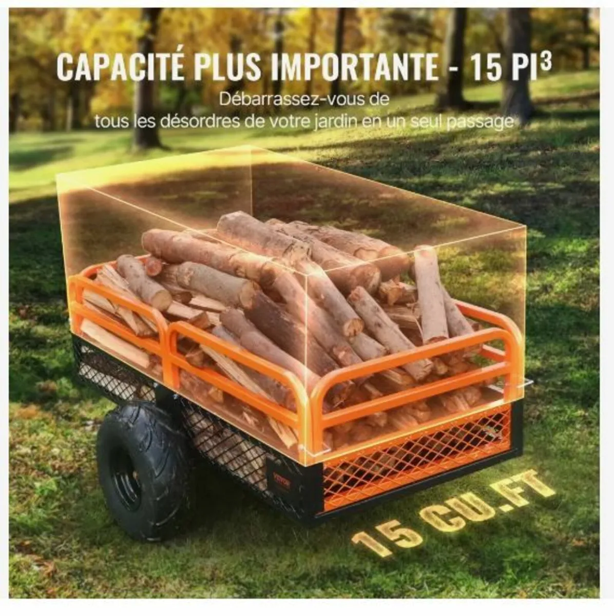 Heavy Duty Steel ATV Dump Trailer - Image 4