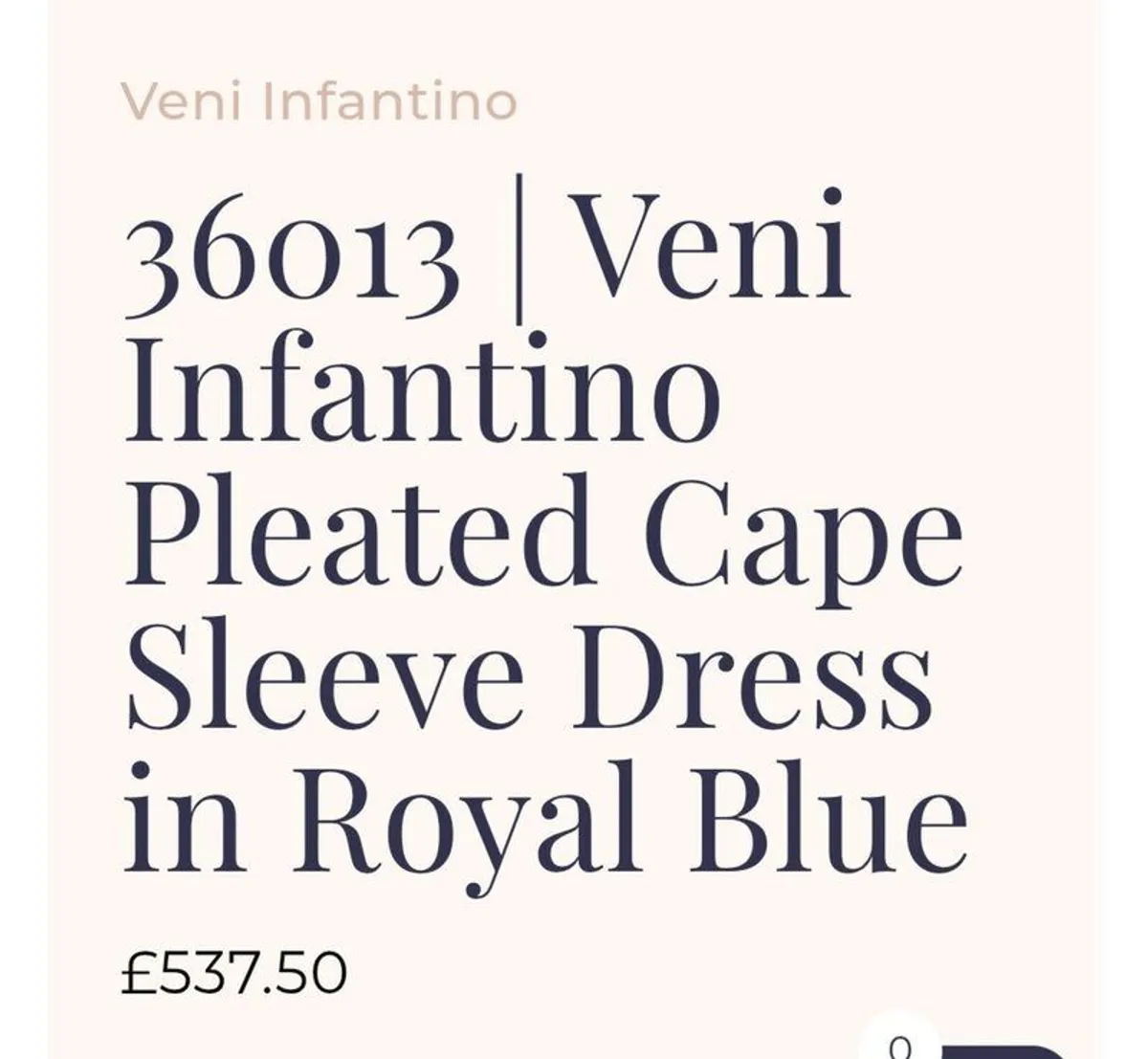 Mother of the Bride Dress and Fascinator - Image 2