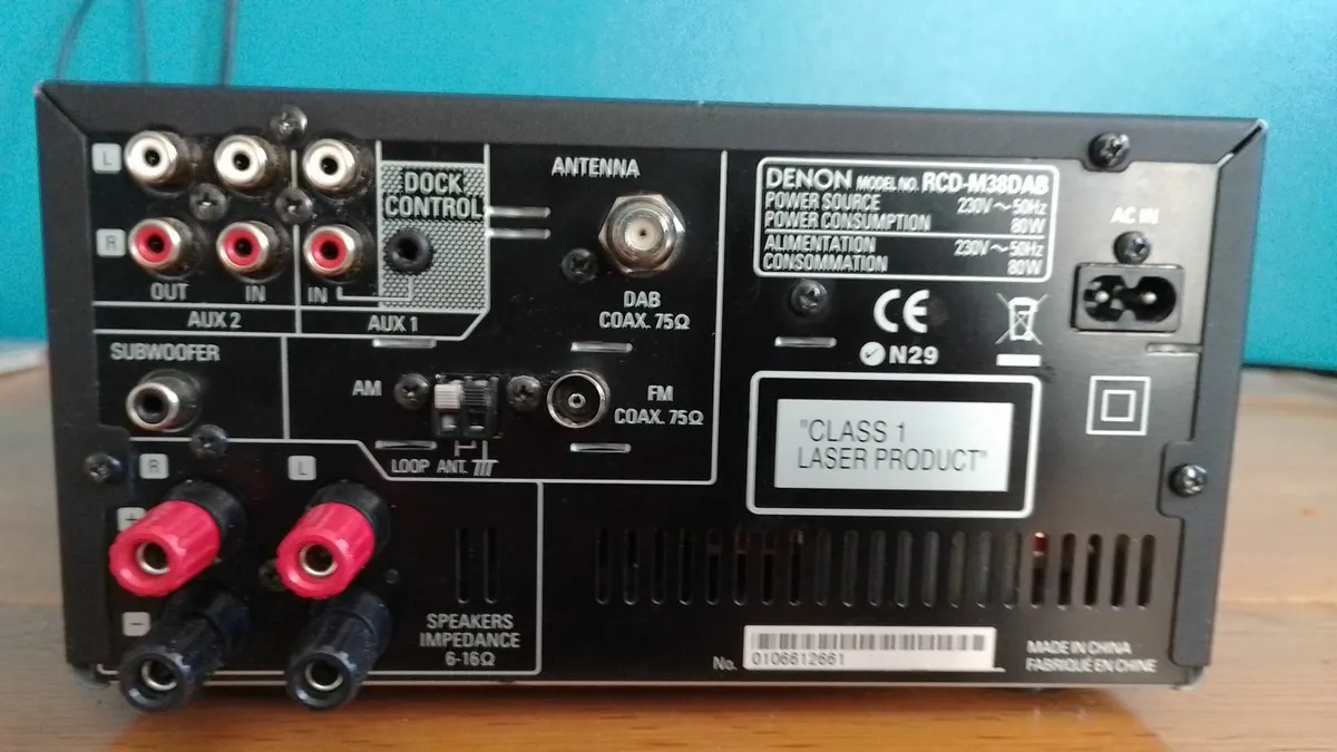 DENON RCD-M38 AUDIO SYSTEM - Image 4