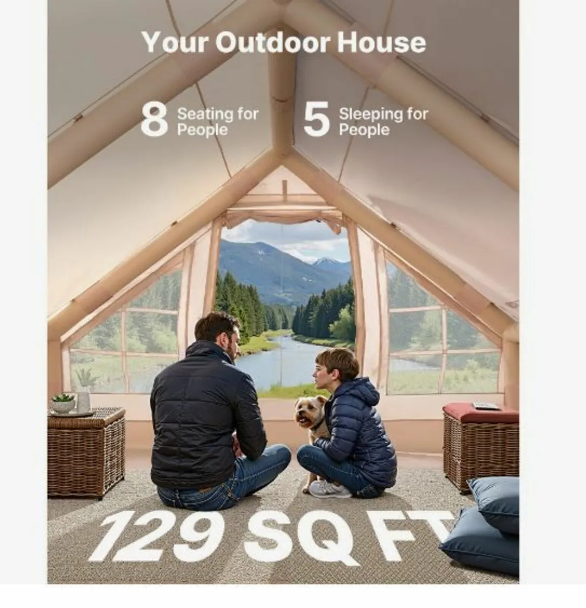 Inflatable Tents for Camping, 5-8 Person - Image 4