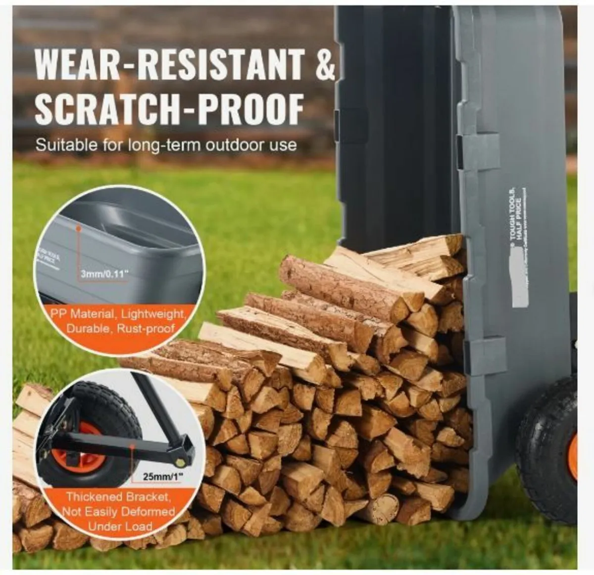 Dump Cart, Poly Garden Dump Cart - Image 3