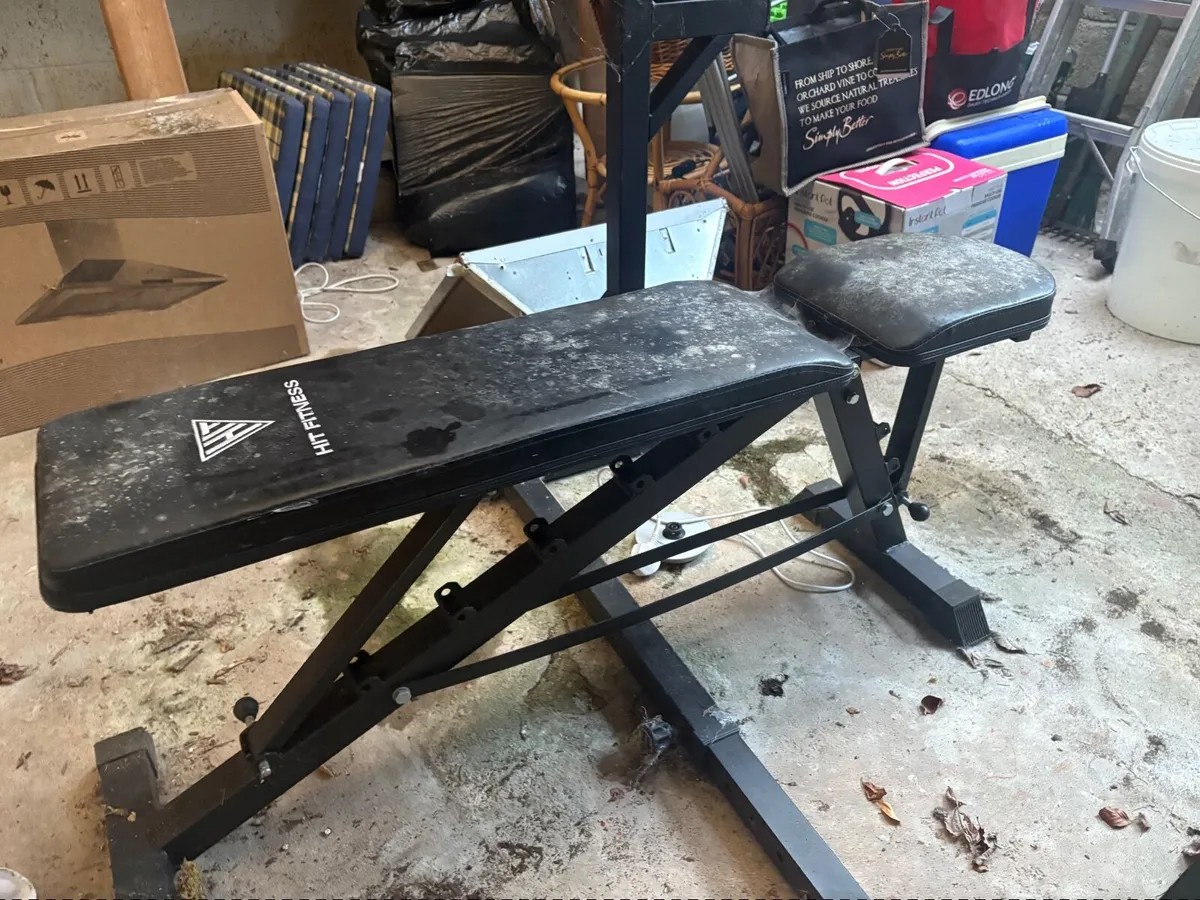 Gym Equipment - Olympic bar bell, bench, rack - Image 3