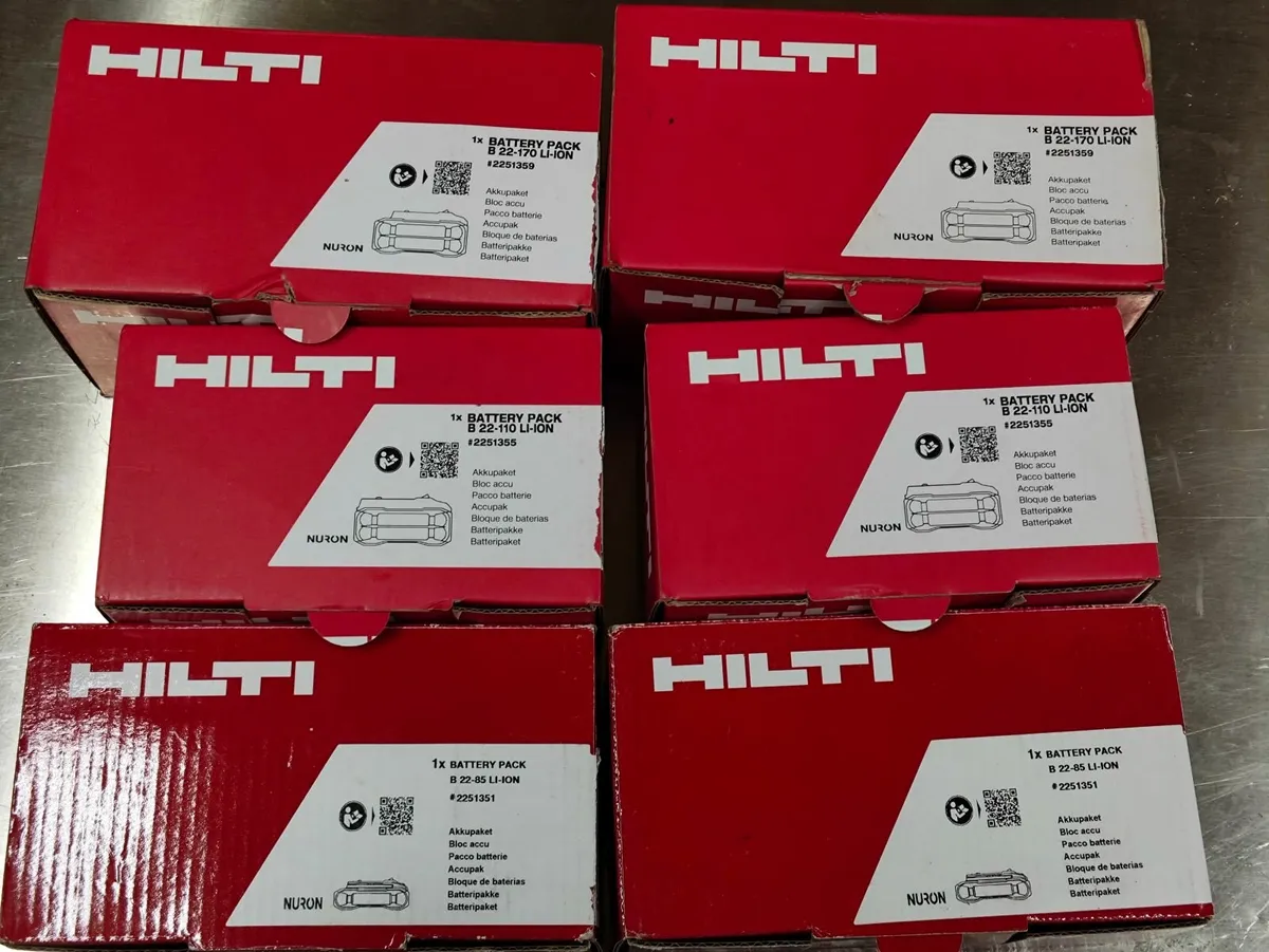 Hilti nuron batteries. Brand new