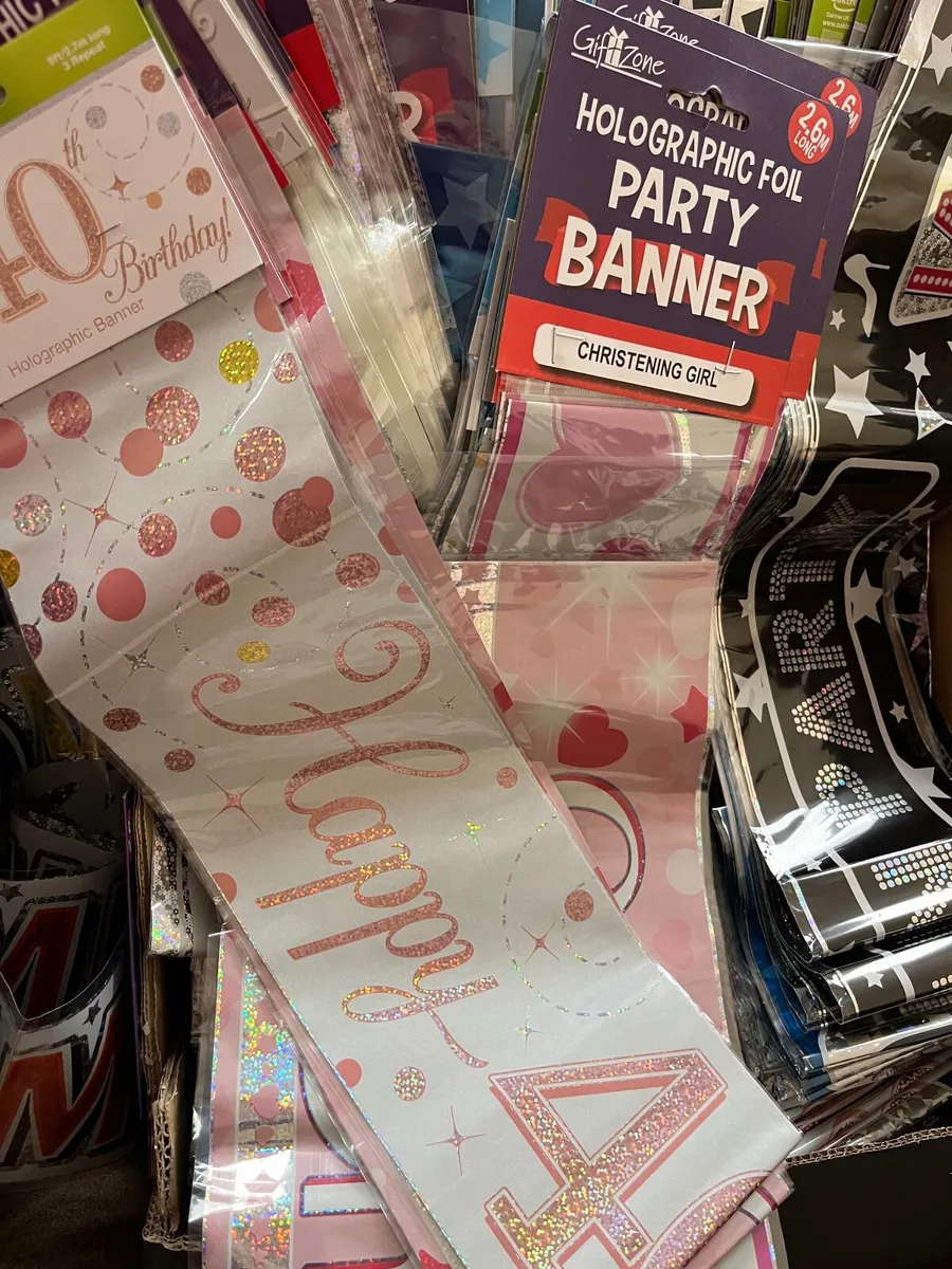 Party Banner, Gift Wrapping Paper - Image 1