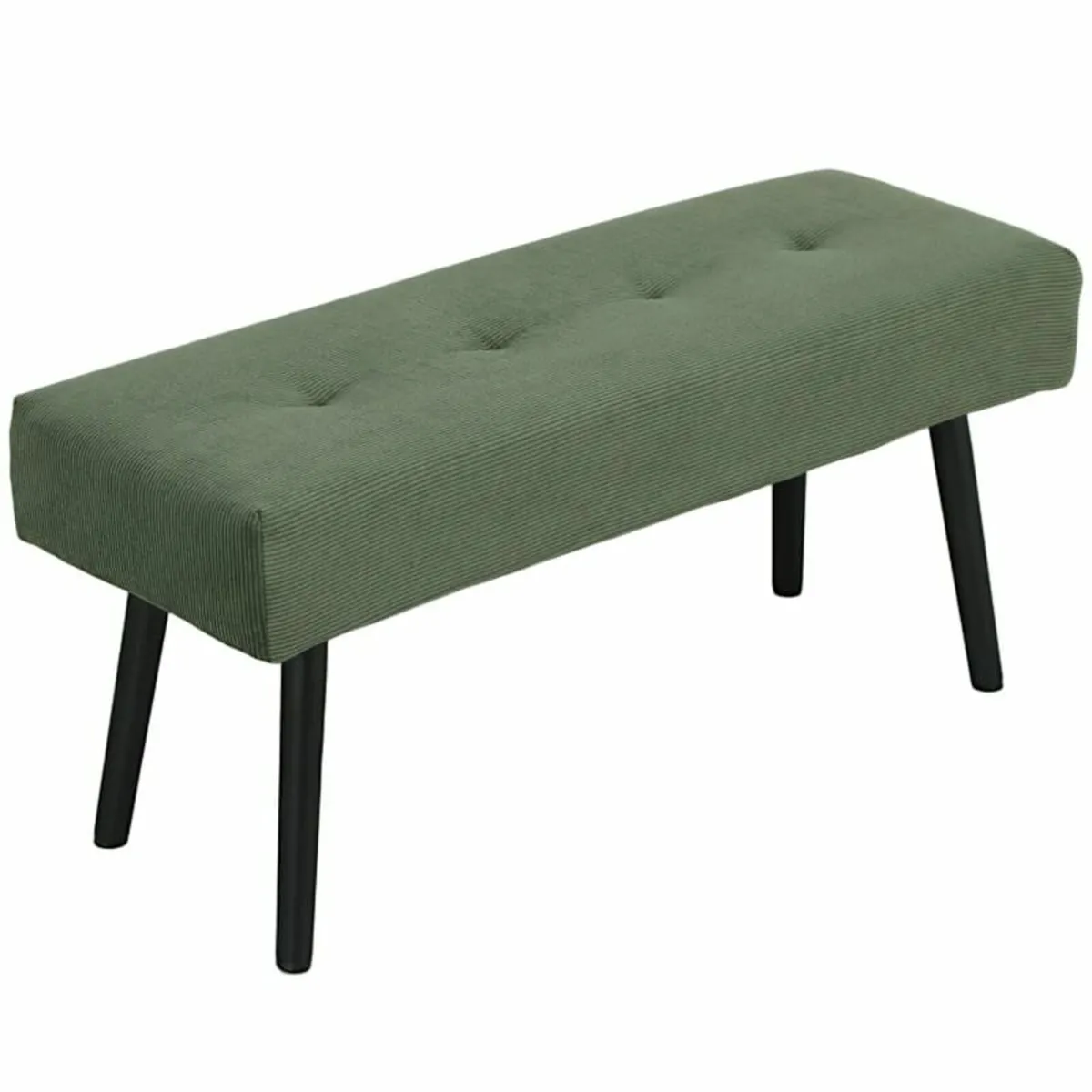 Upholstered Bench with Cord Upholstery, Bed Bench - Image 1