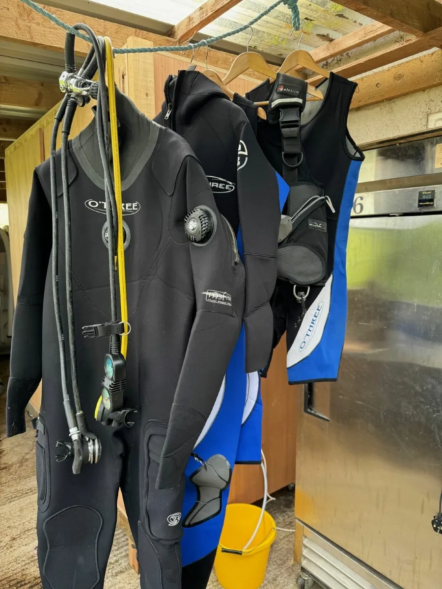 O'Three Cold water Diving Suit & gears - Image 1