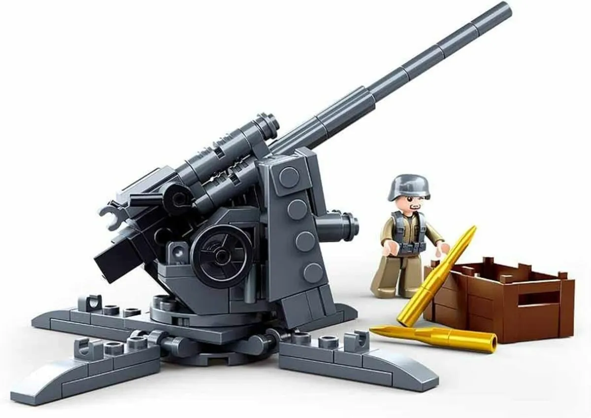 Sluban WW2 88mm Anti-Aircraft Gun Minifigures - Image 2