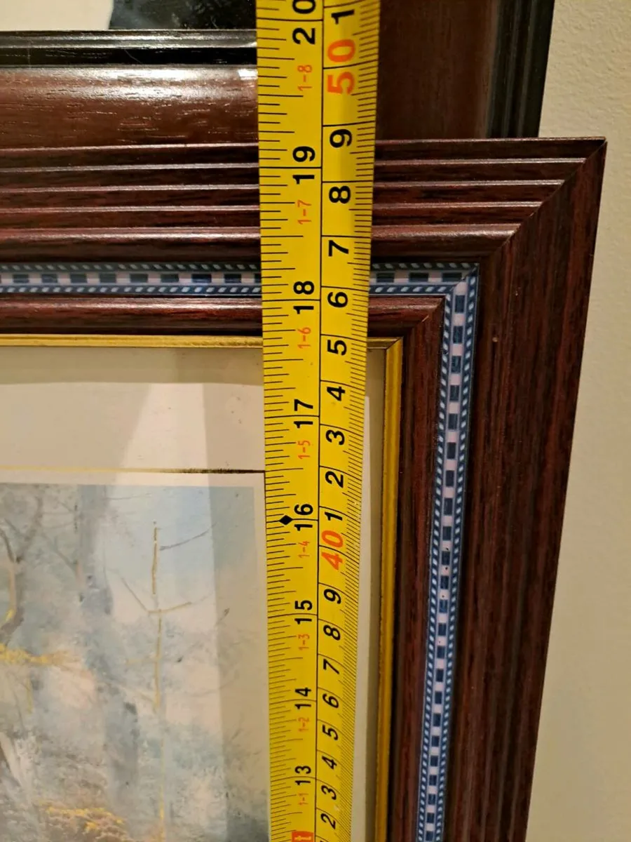 Vintage Foil Art in frame - Image 4