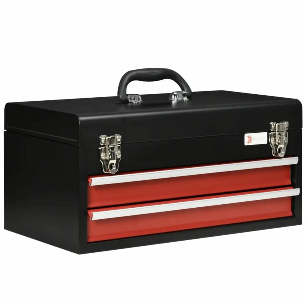 2 Drawer Tool Chest, Lockable Metal Tool Box with - Image 1