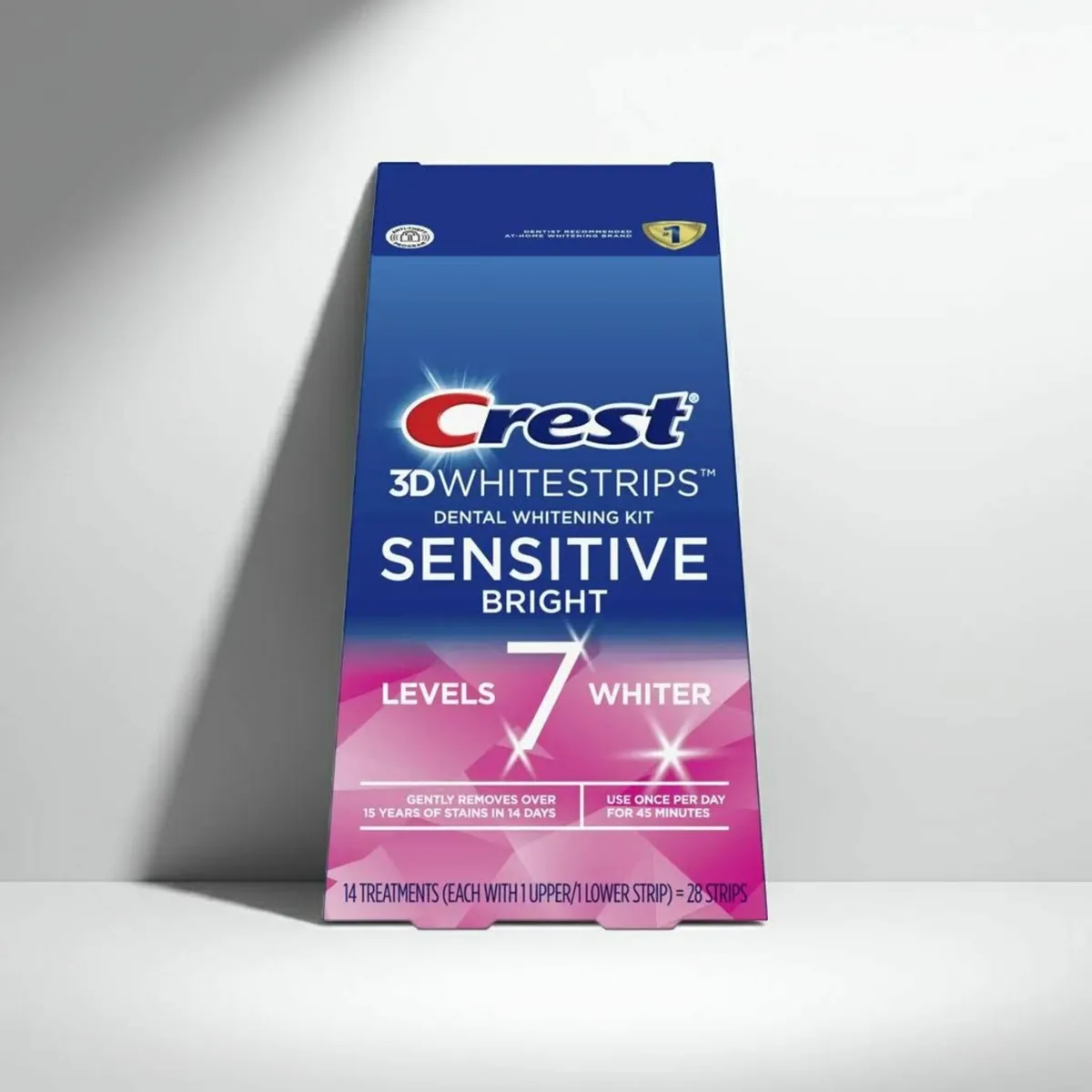 Crest 3D White Sensitive Teeth Whitening Strips - Image 1