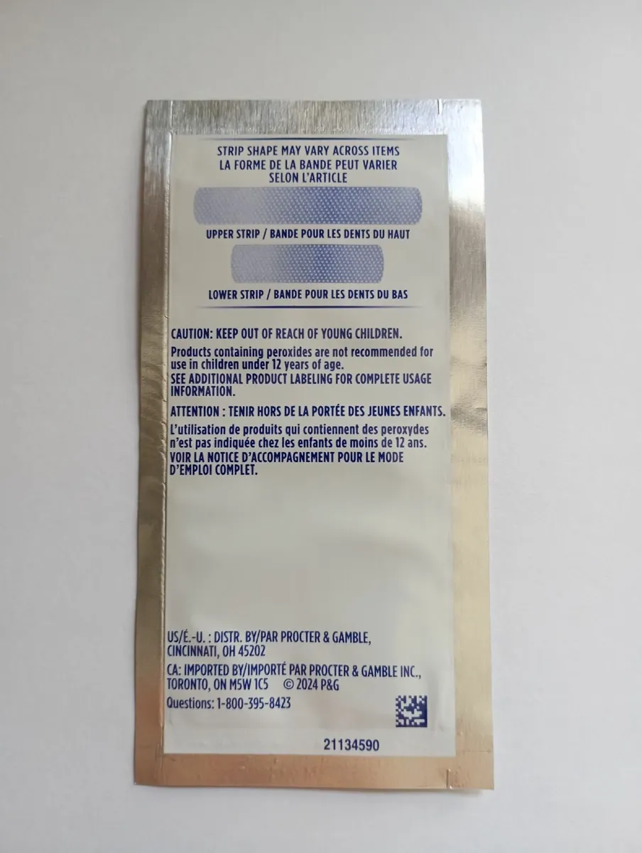 Crest 3D White Sensitive Teeth Whitening Strips - Image 2