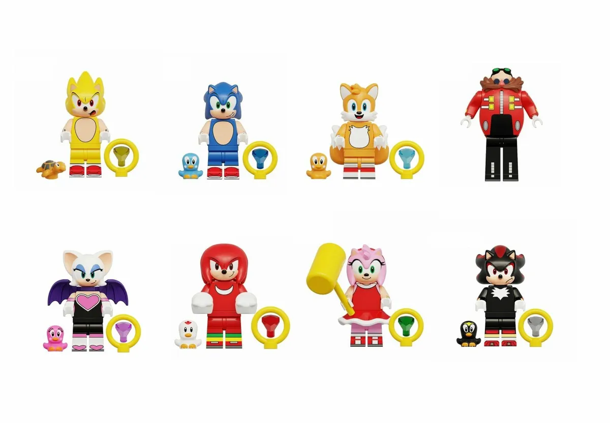 Sonic the Hedgehog Lego Compatible Minifigures
