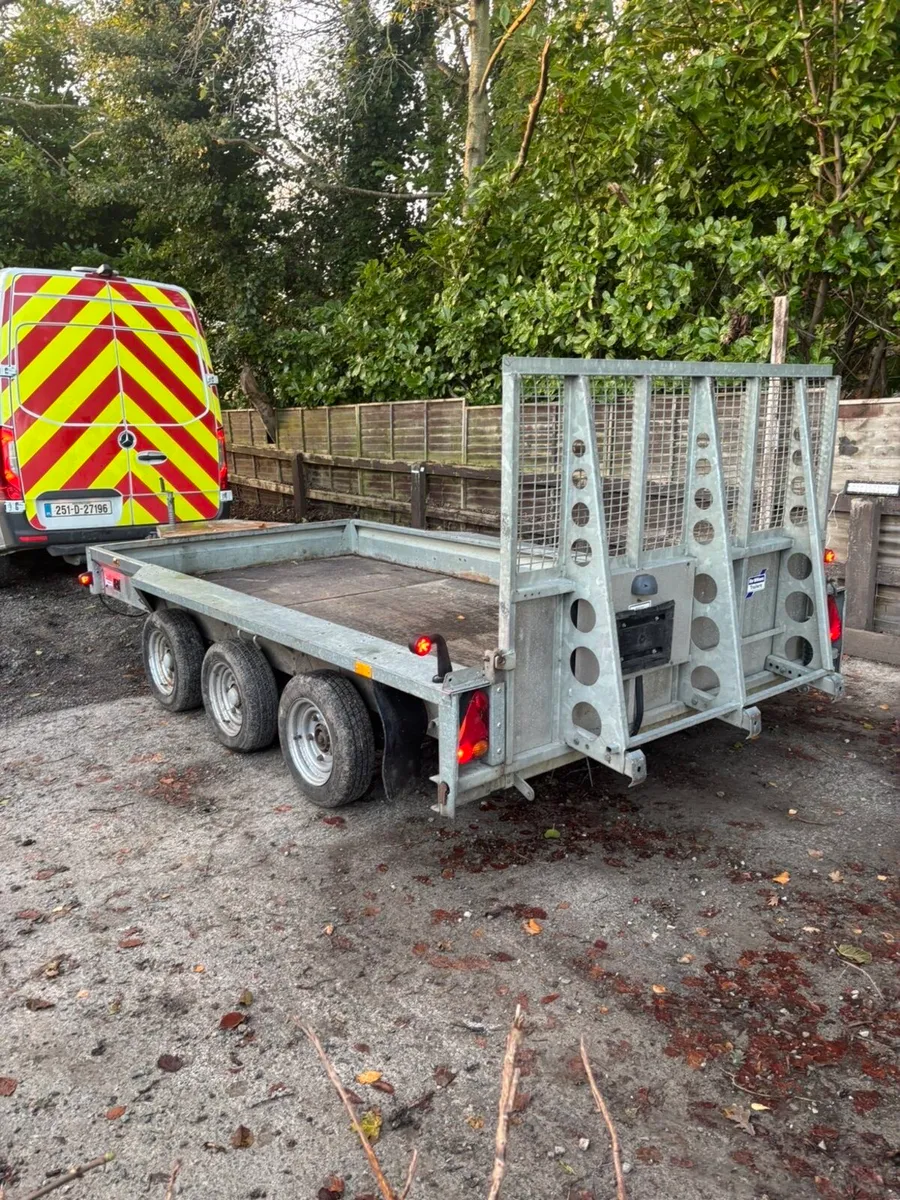 12x6 Ifor Williams triple axle plant trailer - Image 2