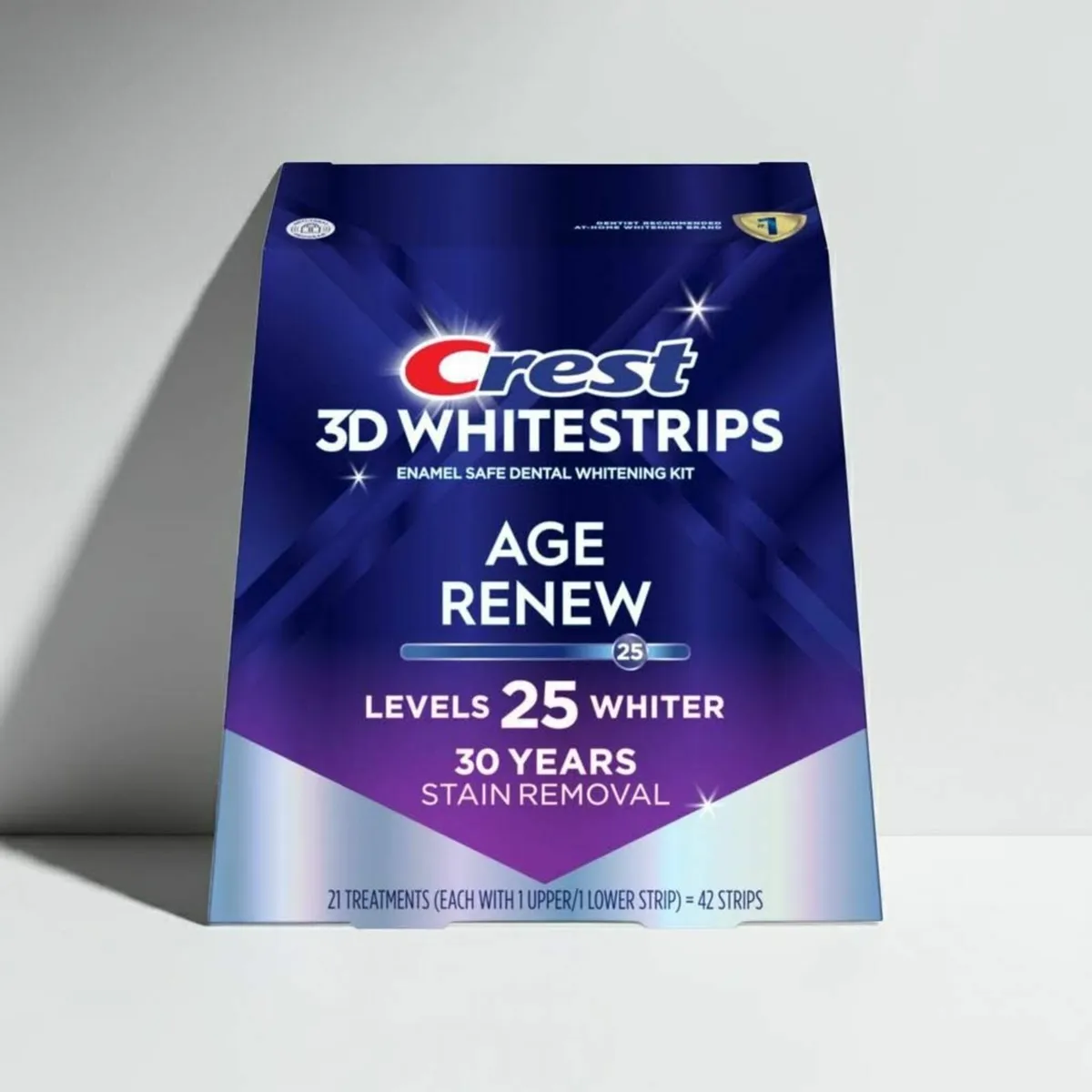 Crest 3D White Age Renew Teeth Whitening Strips - Image 1