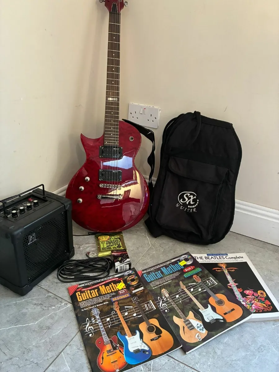 LEFT HANDED Electric Guitar and Accessories - Image 1
