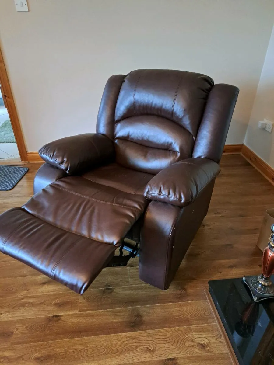 Free Leather Arm Chair - Image 2