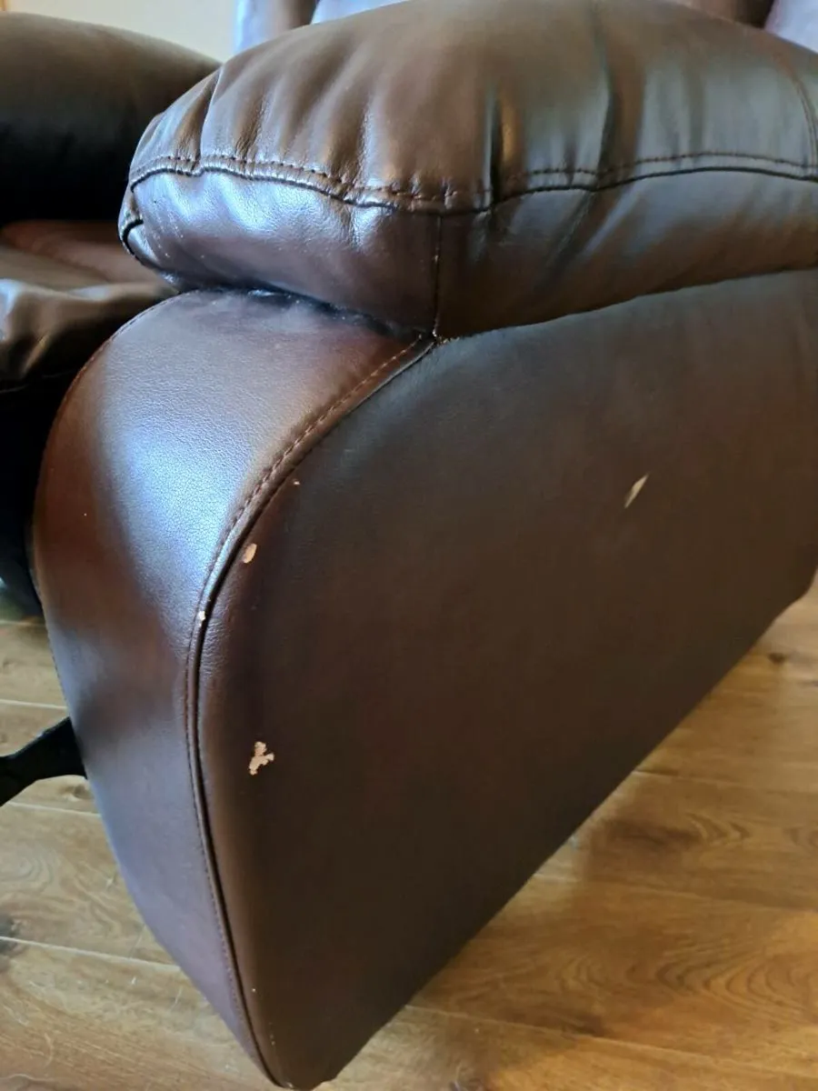 Free Leather Arm Chair - Image 3