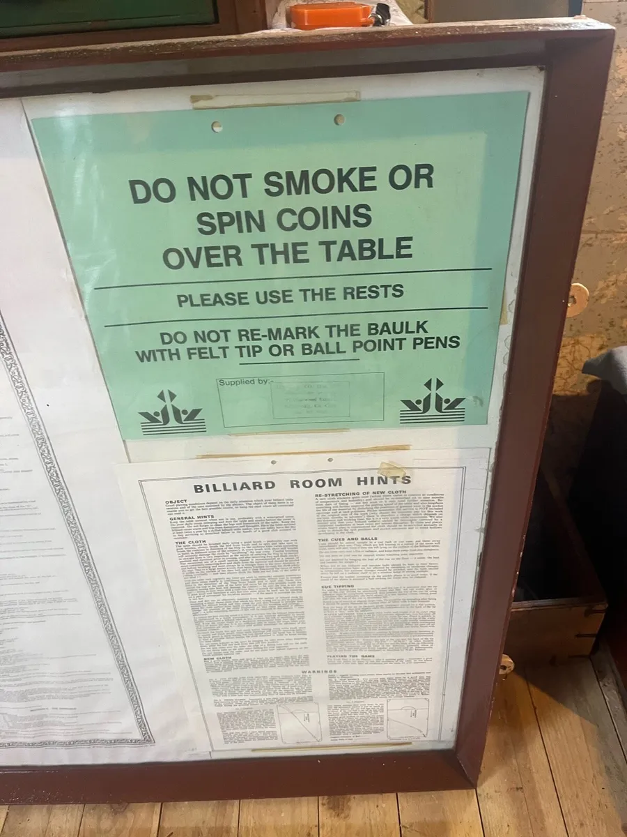 Vintage Framed Rules of Snooker - Image 4
