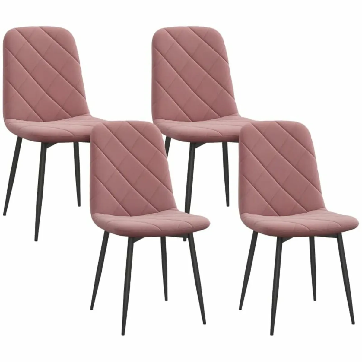 Dining Chairs 4-Piece Set Kitchen Chair with Backr - Image 1