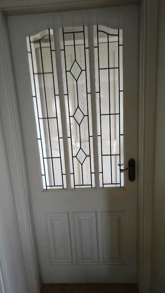 Internal red deal timber doors - Image 2