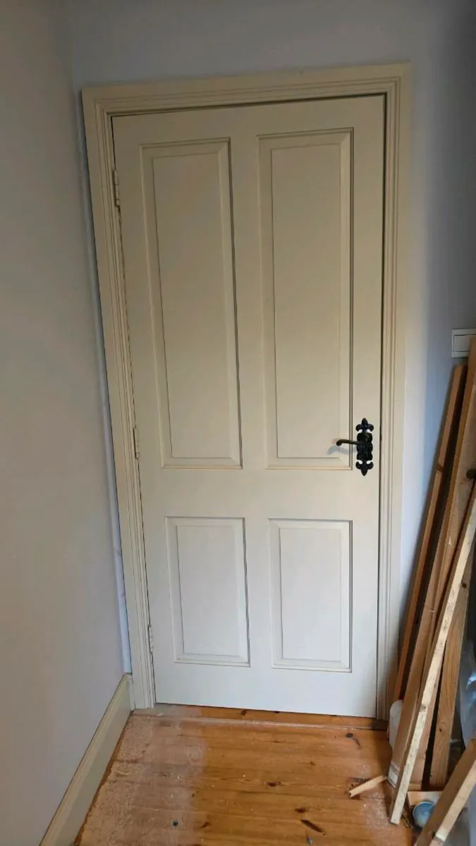Internal red deal timber doors - Image 1
