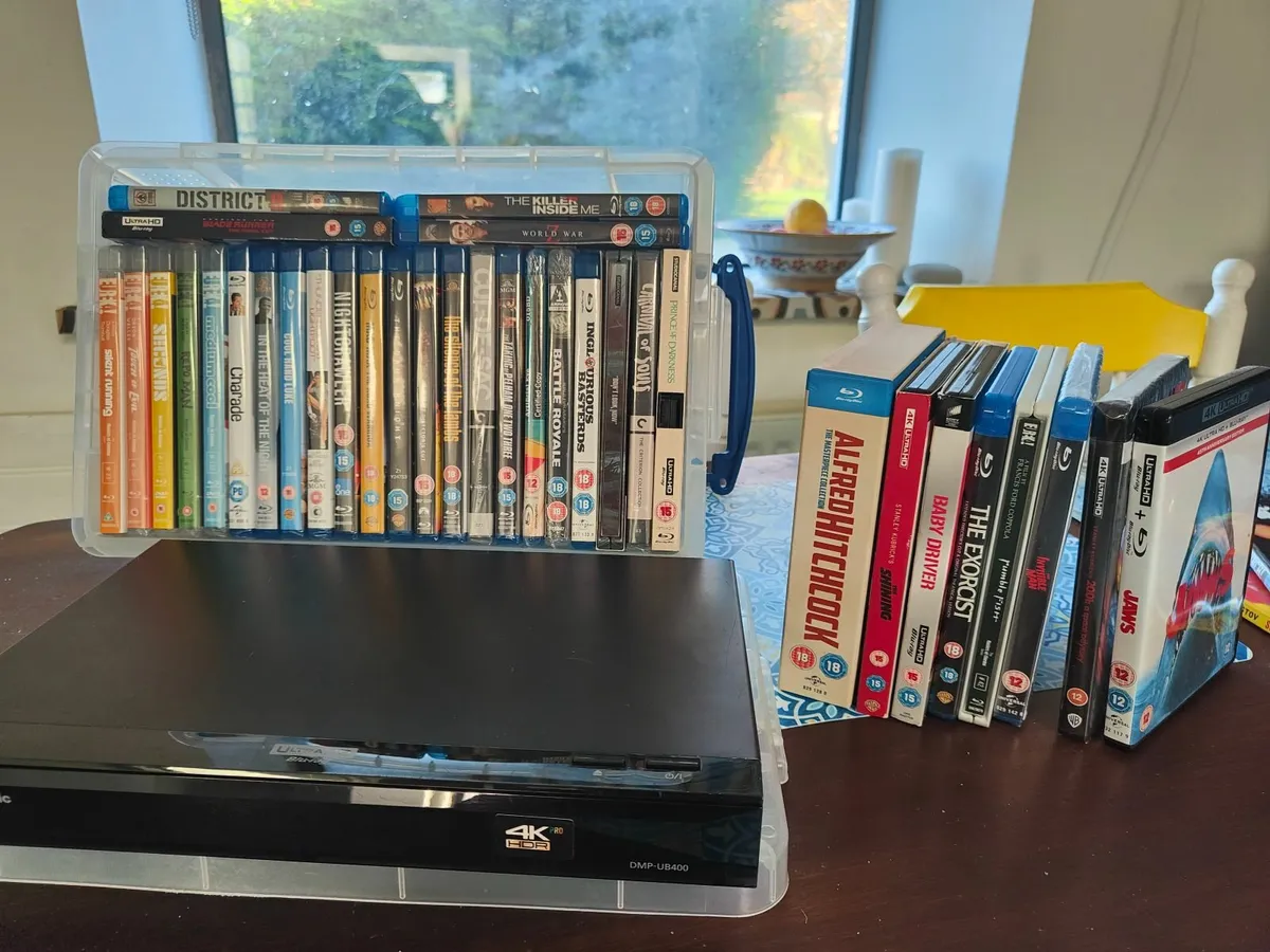 Panasonic 4K Blu-ray Player & 47 Total Movies - Image 1