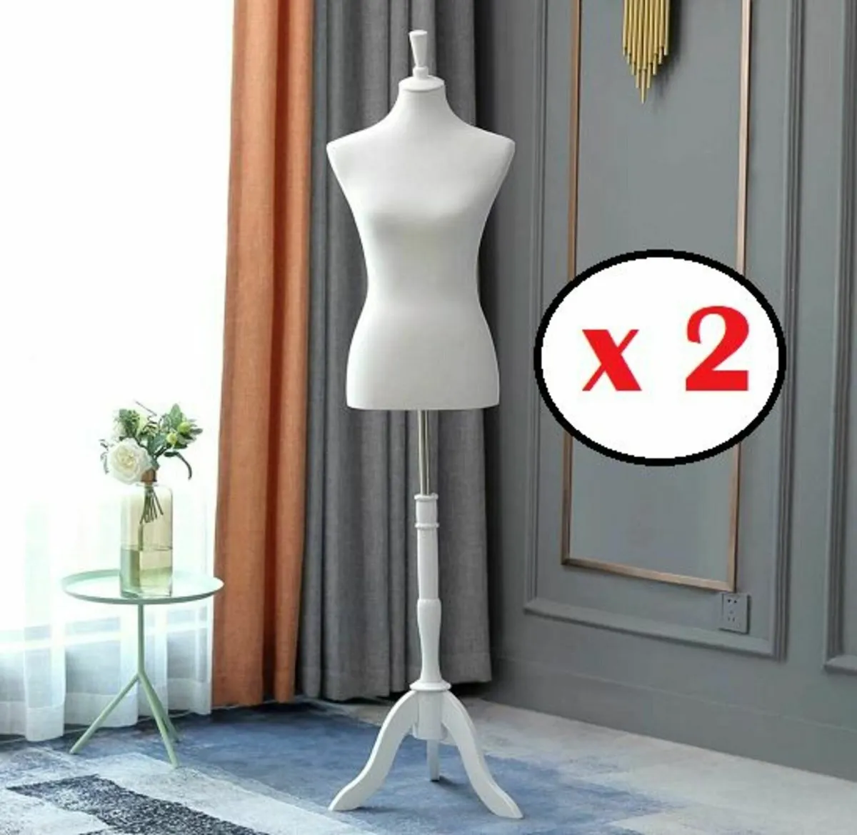 2 x New Womens Tailors Bust Dummy - FREE Delivery - Image 1