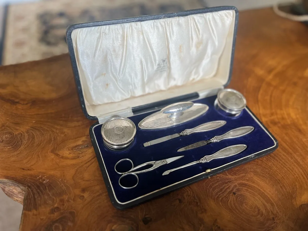 Antique Silver Plated Weir & Sons Dublin Manicure - Image 2