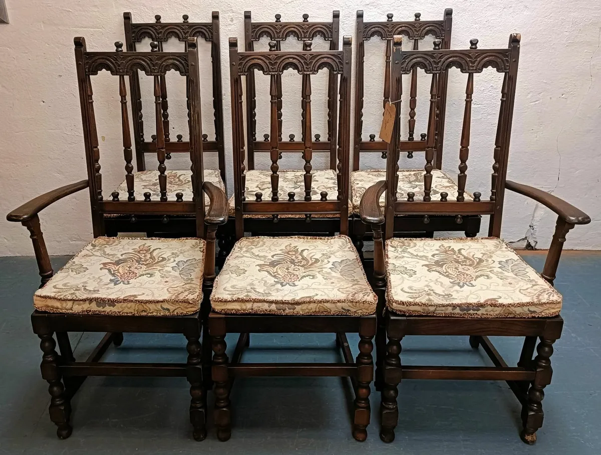 ERCOL DINING CHAIRS - Image 1