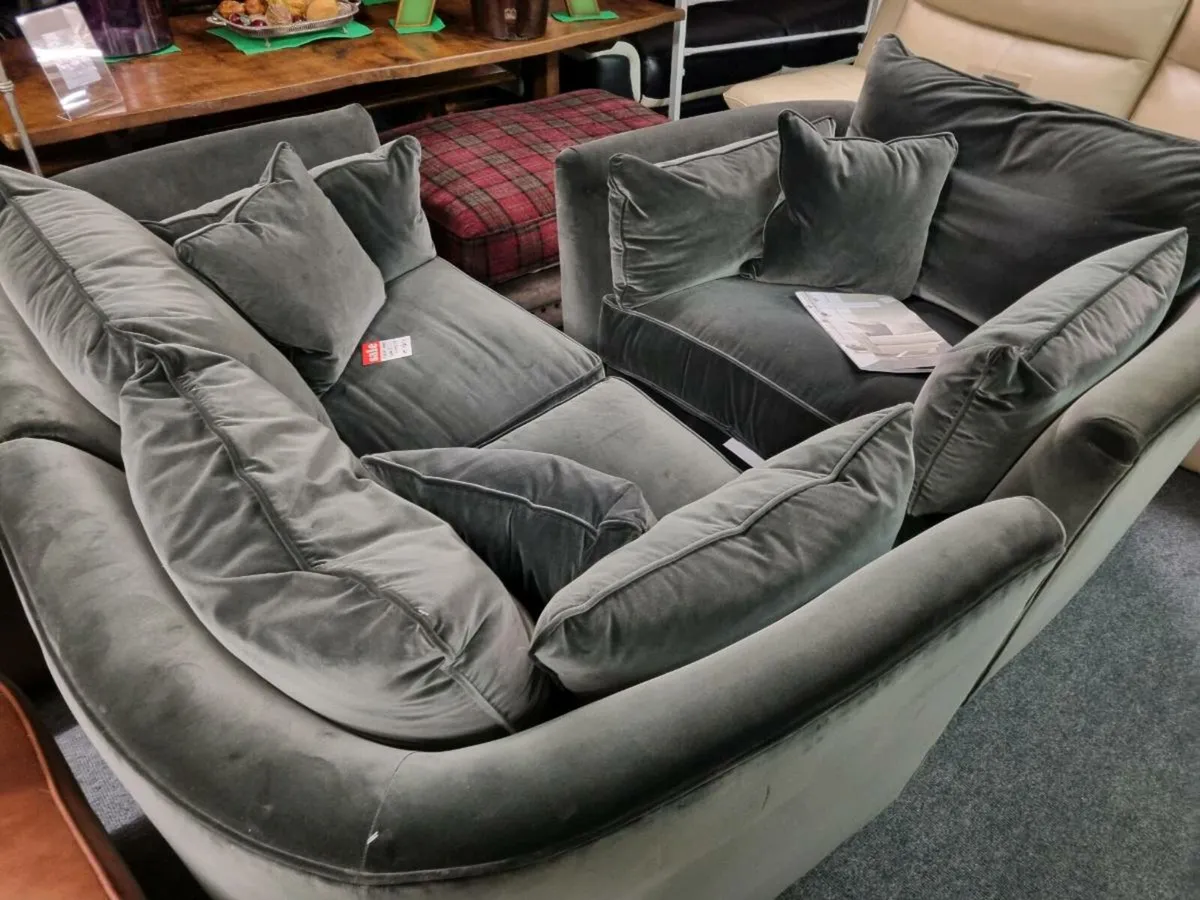 Colin and Hayes sitee and chair