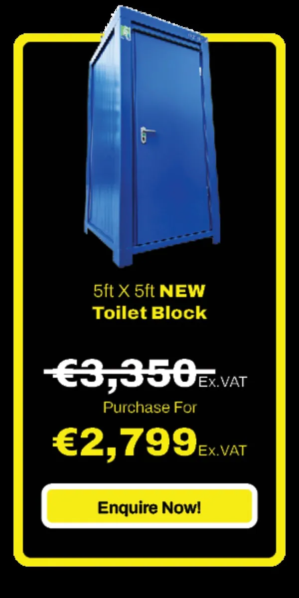 Toilet Block - Black Friday Sale - Image 1