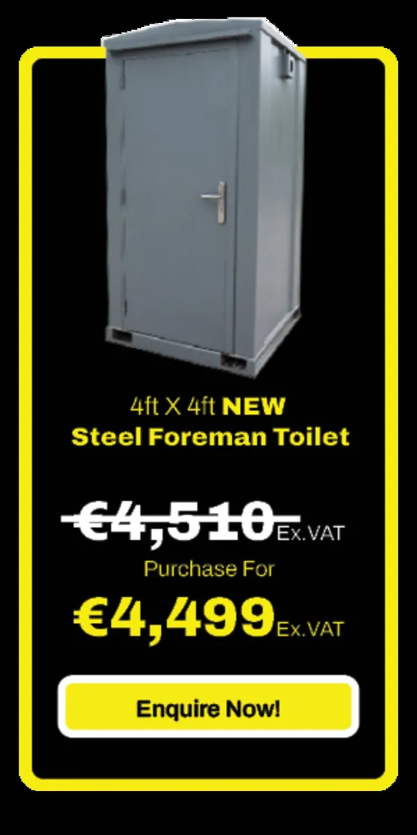 4ft x 4ft Toilet for Building Site - Image 1